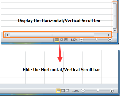 scroll bar color settings